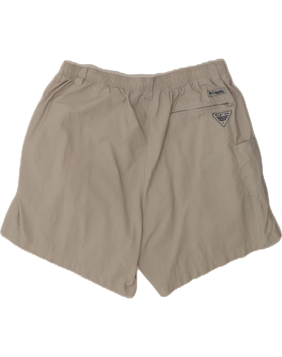 COLUMBIA Mens Sport Shorts XL Beige Nylon Vintage Columbia and Second-Hand Columbia from Messina Hembry 