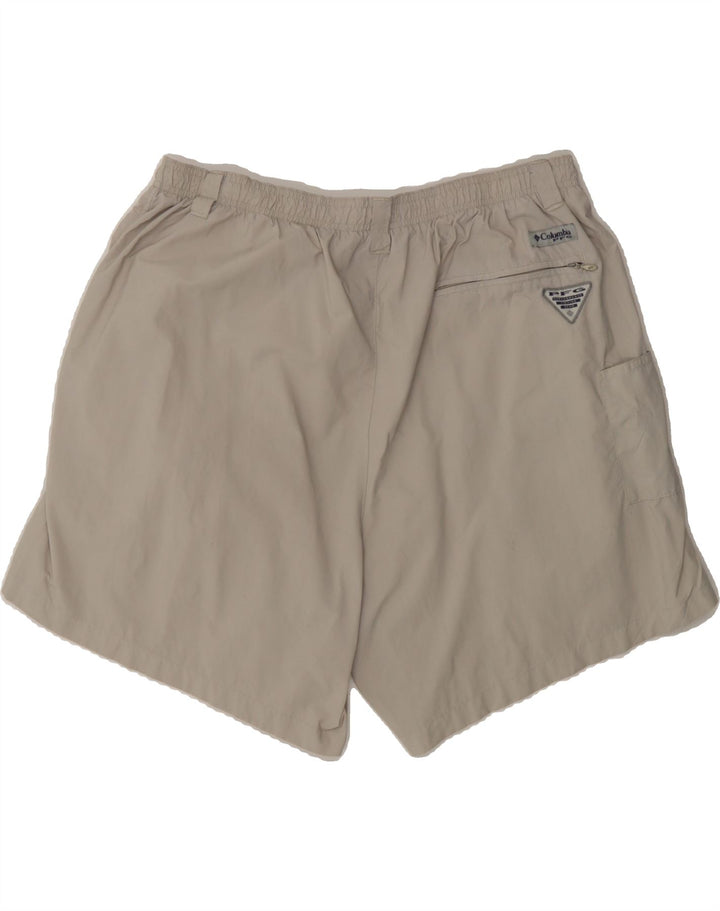 COLUMBIA Mens Sport Shorts XL Beige Nylon Vintage Columbia and Second-Hand Columbia from Messina Hembry 