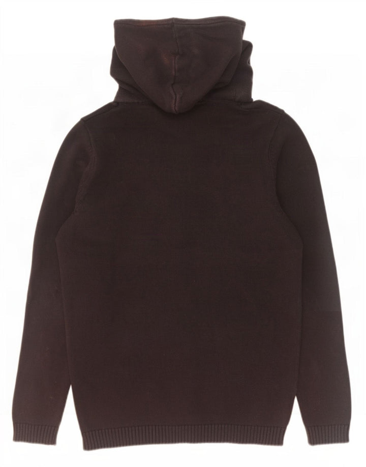 Męski sweter z kapturem Jack & Jones, duży, czarny, bawełniany