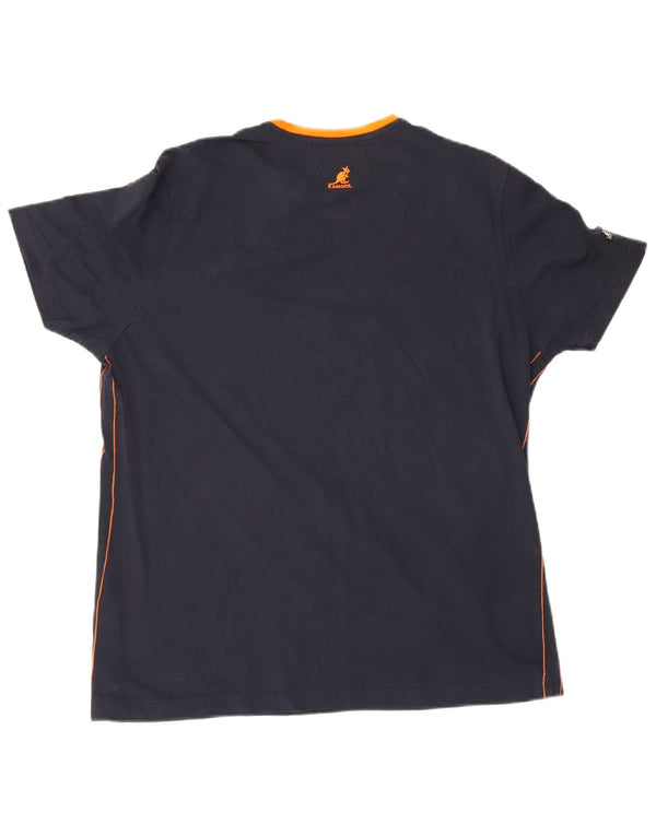 T-shirt męski Kangol Top XL, granatowy, bawełniany