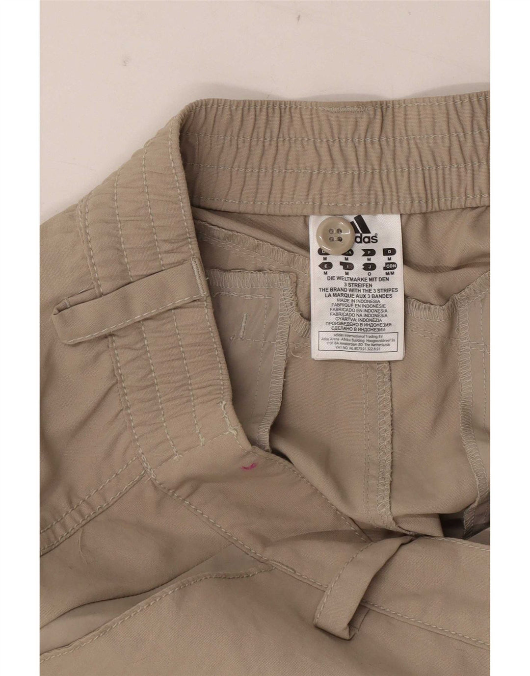 Damskie spodnie graficzne Adidas Medium W30 L30 Brązowy nylon