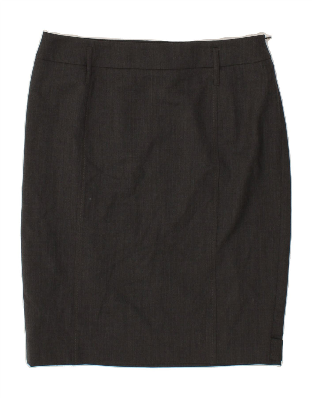 MAX MARA Womens Weekend Pencil Skirt UK 12 Medium W30  Grey Virgin Wool Vintage Max Mara and Second-Hand Max Mara from Messina Hembry 
