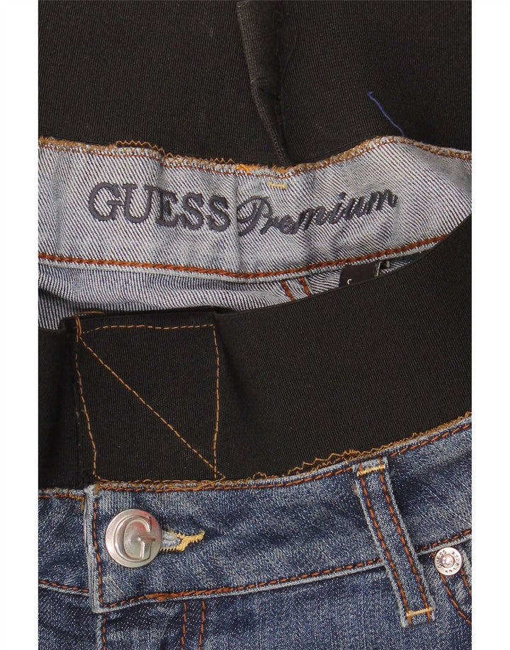Damskie jeansy Guess Straight W24 L28 w kolorze niebieskim