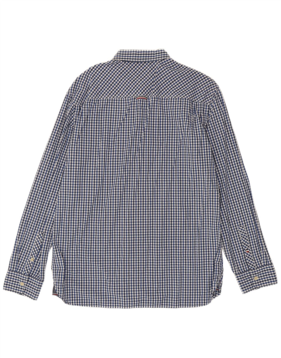 Męska koszula o regularnym kroju Tommy Hilfiger XL, niebieska bawełniana kratka