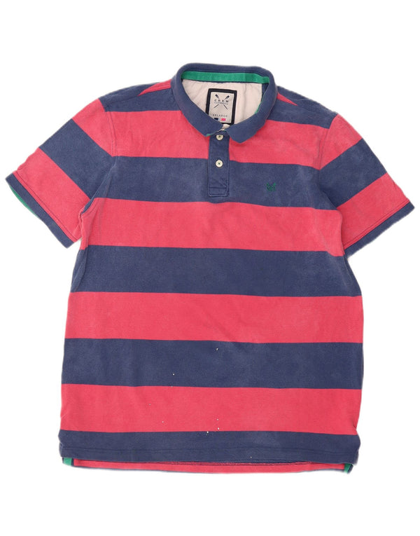 Crew Clothing Męska koszulka polo do rugby 2XL, bawełniana w granatowe paski