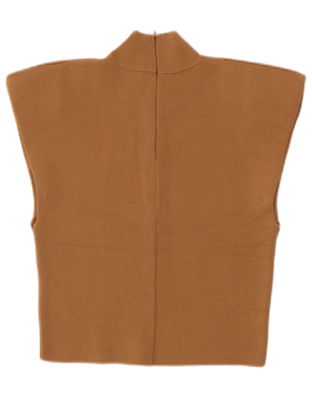 Damski krótki top Zara UK 8 Small Brown Wiskoza