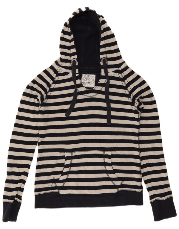 Damska bluza z kapturem Fat Face UK 10, mała, granatowa w paski, marynarska