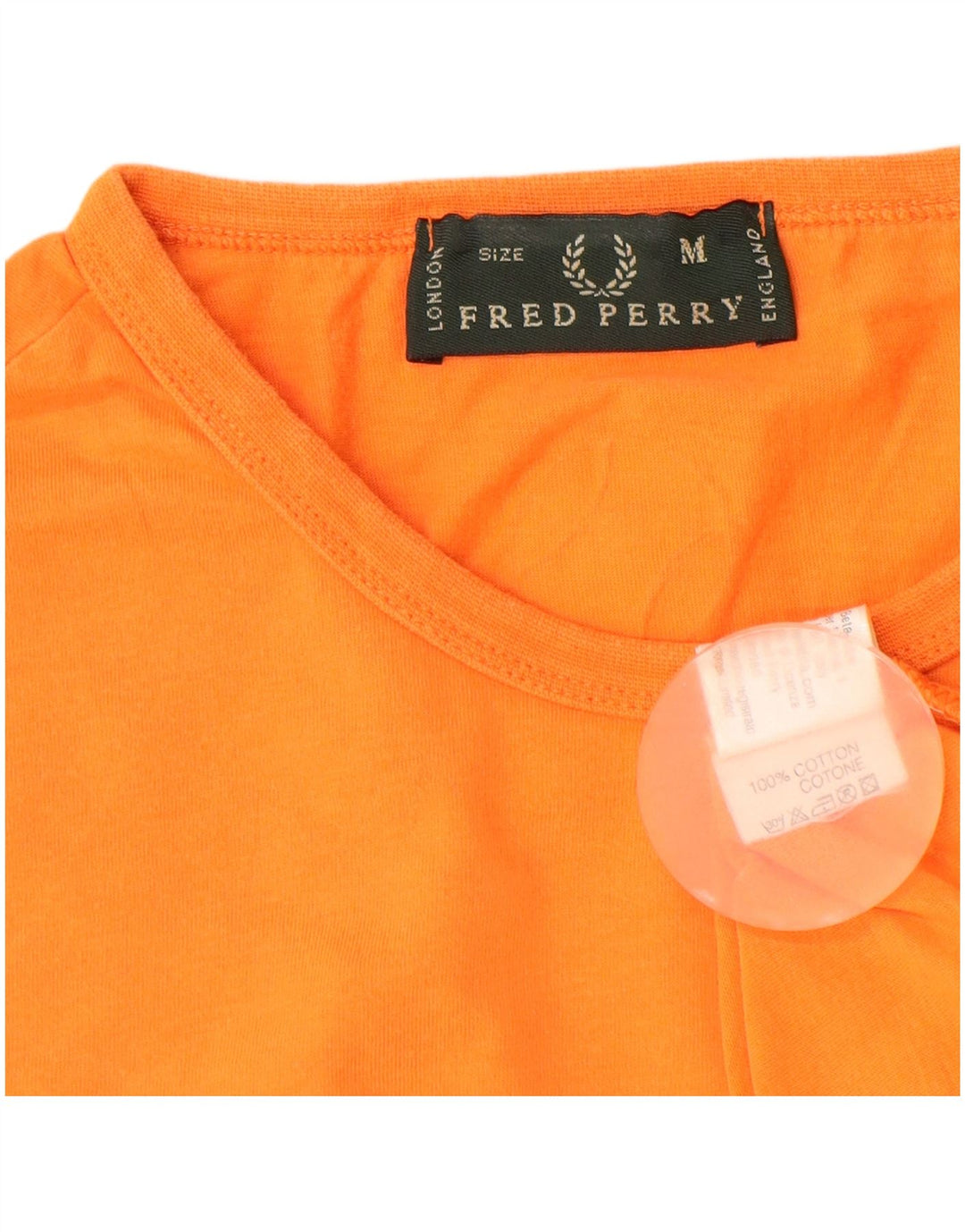 T-shirt męski Fred Perry, średni, pomarańczowy, bawełniany