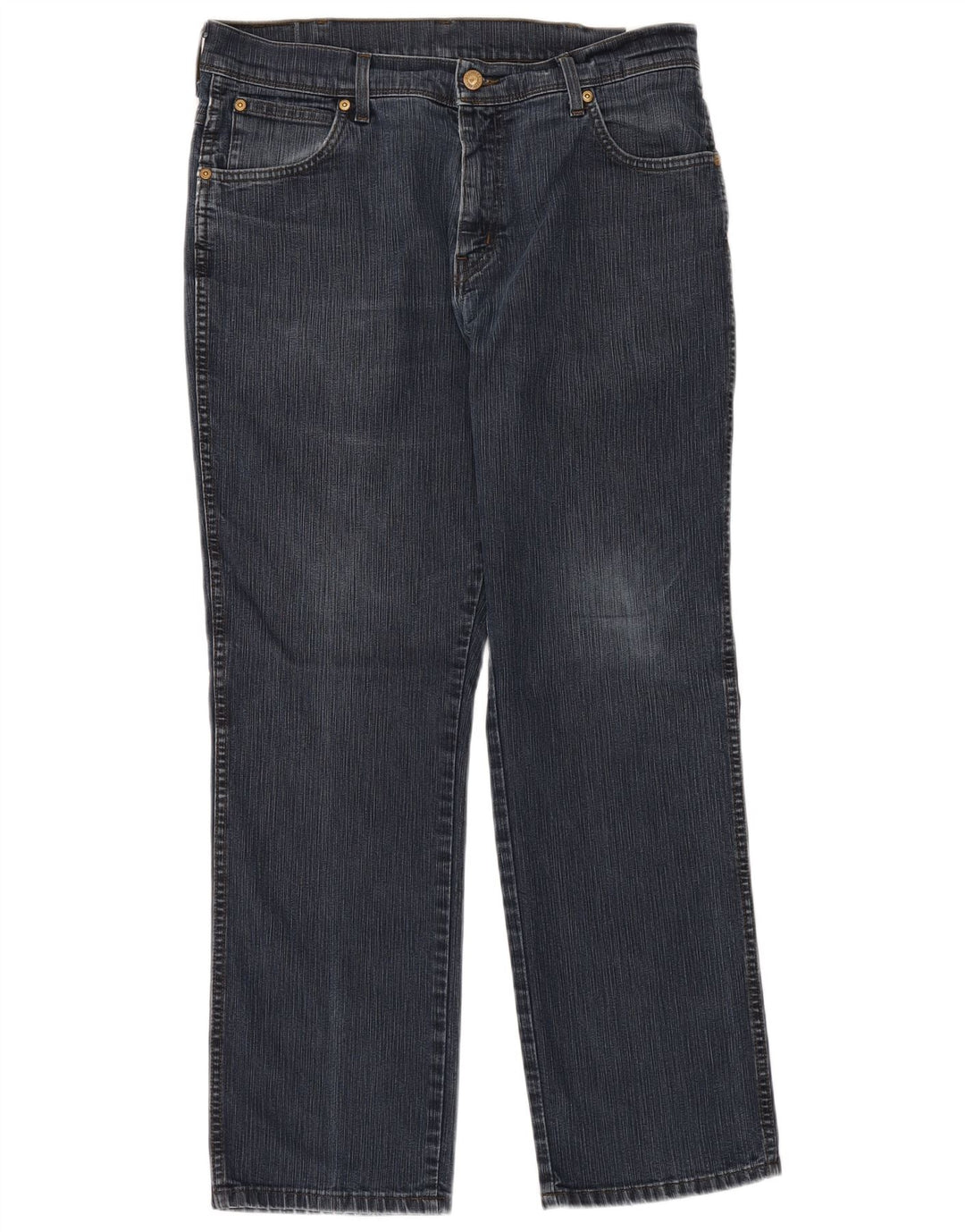 WRANGLER Mens Regular Fit Straight Jeans W36 L30 Blue Cotton