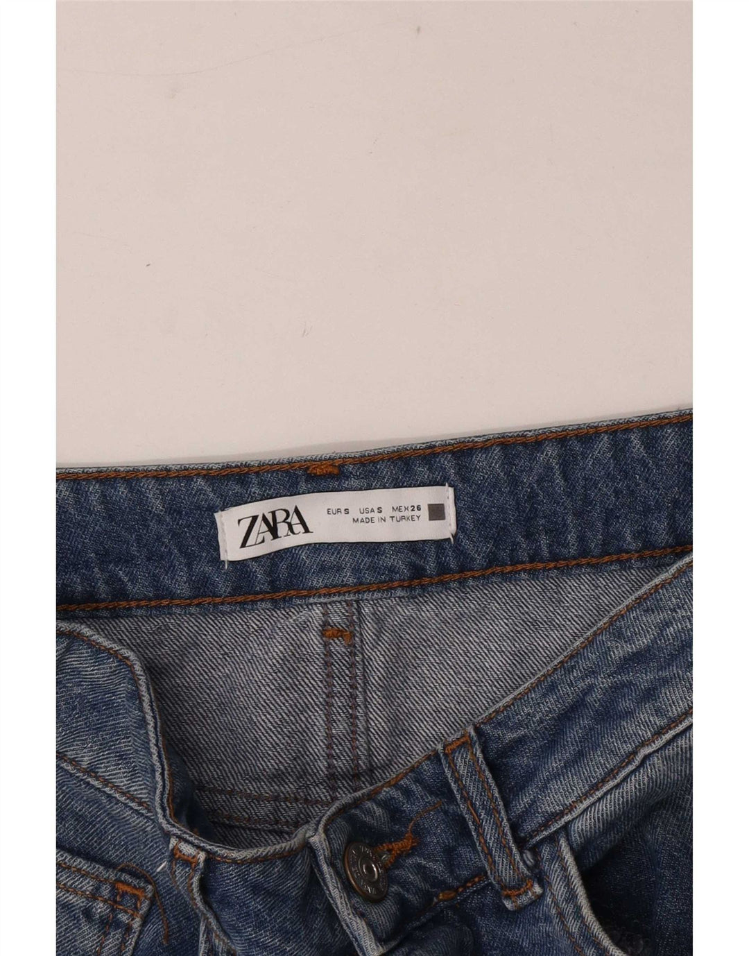 Spódnica jeansowa damska Zara Maxi mała W26 niebieska