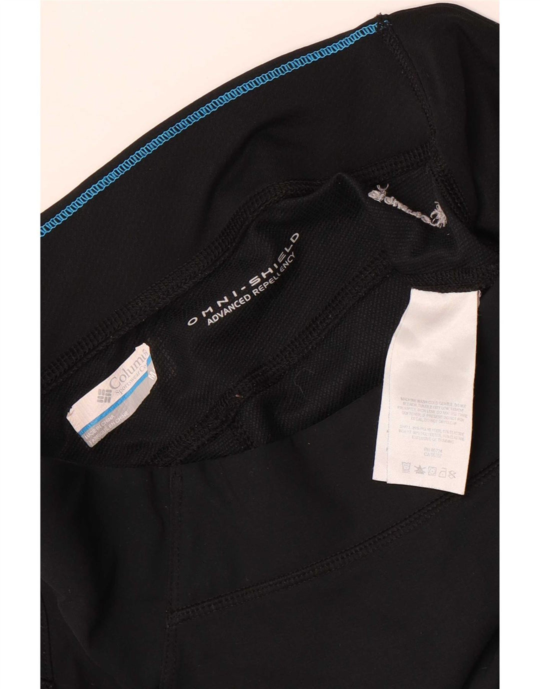 Damskie legginsy Columbia Omni-Shield Capri UK 12 Średni czarny poliester