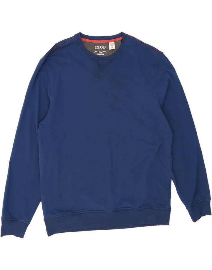 IZOD Mens Sweatshirt Jumper Large Blue Polyester Vintage Izod and Second-Hand Izod from Messina Hembry 