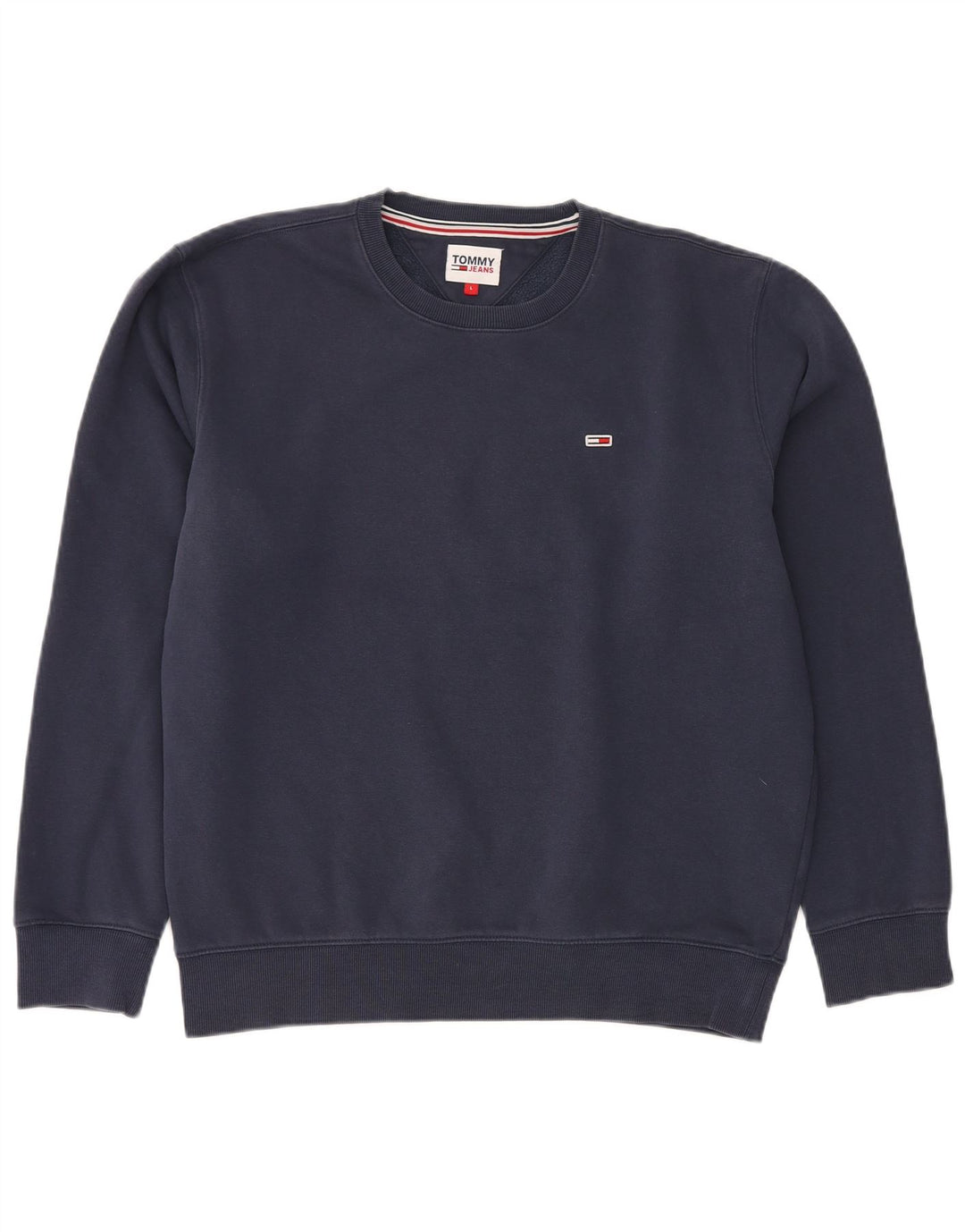 Męski sweter TOMMY HILFIGER, duży, granatowy, bawełniany