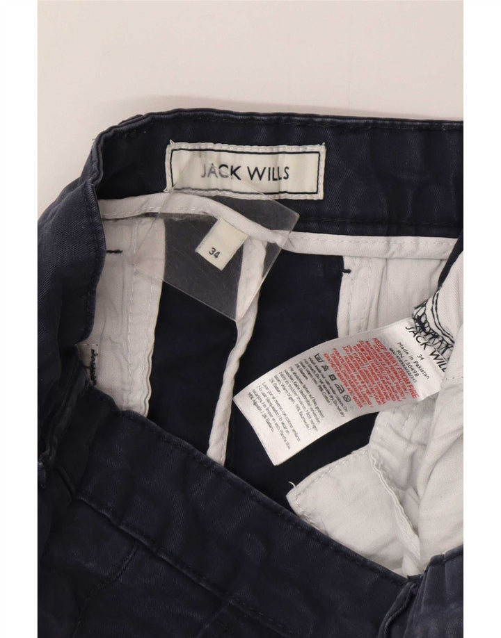 Męskie spodenki Chino Jack Wills W34, duże, granatowe, bawełniane