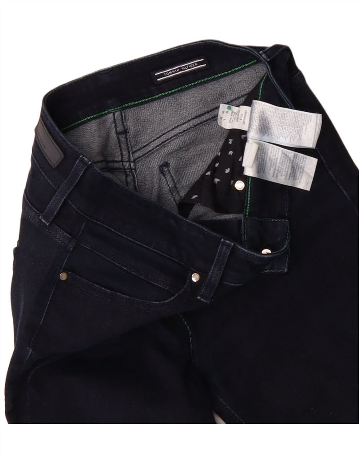 Damskie jeansy skinny TOMMY HILFIGER W26 L27 Granatowa bawełna
