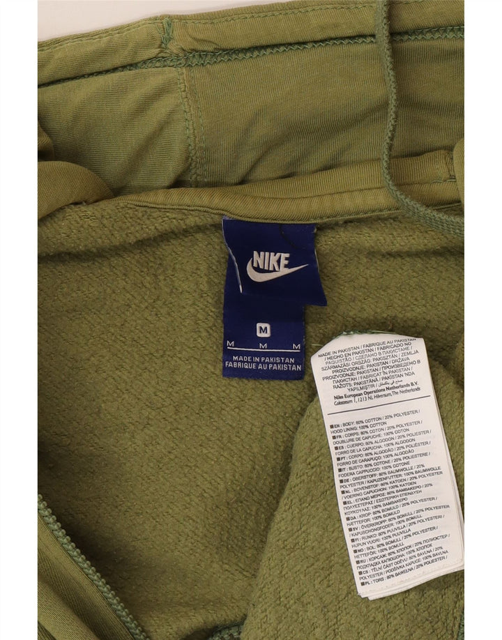 Męski sweter z kapturem i zamkiem Nike, bawełna w kolorze khaki