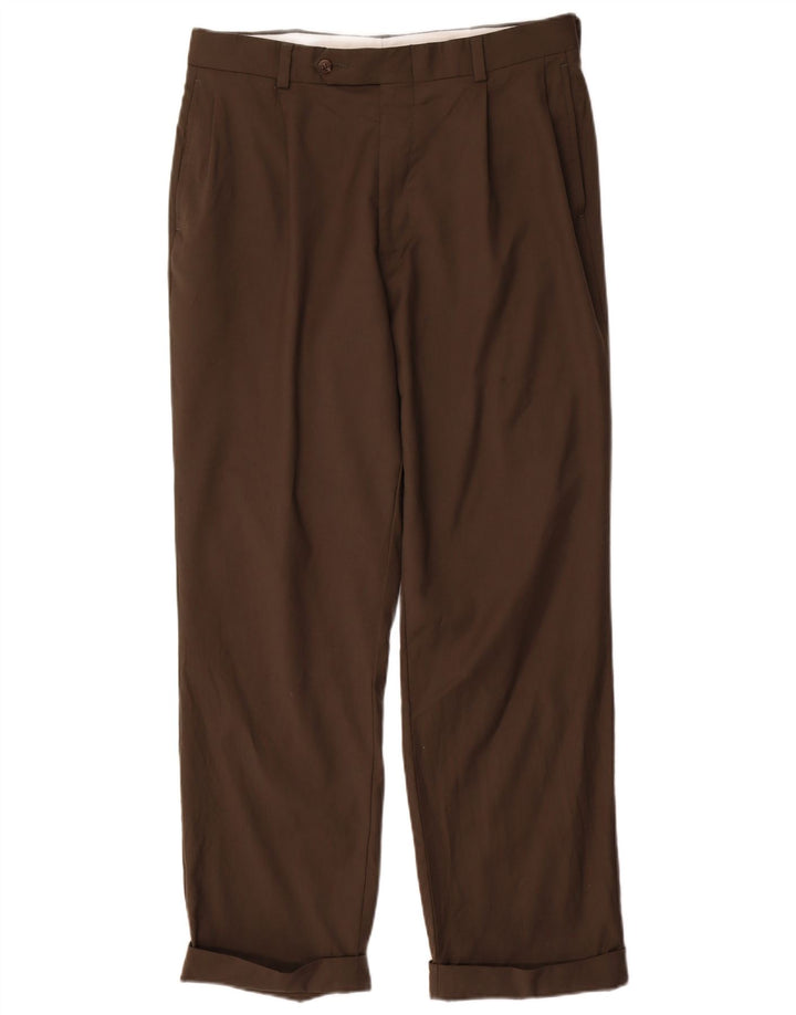 Męskie spodnie garniturowe NAUTICA W33 L30 Szara wełna