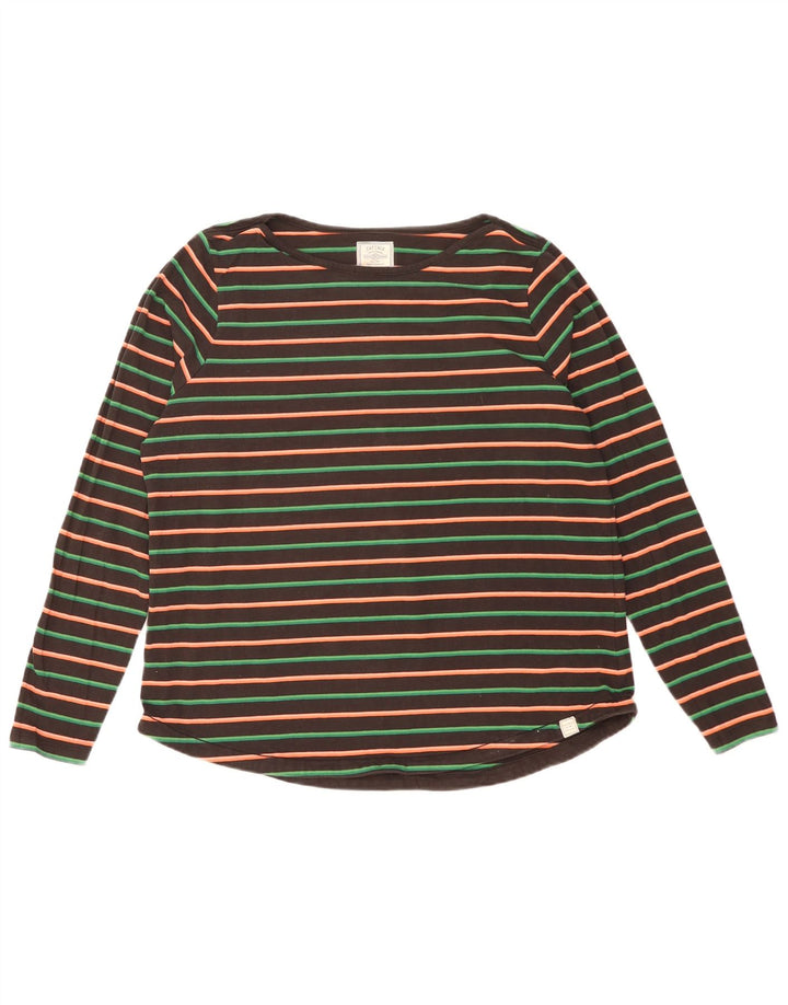 Damski top Fat Face z długim rękawem, UK 18 XL, w czarne paski