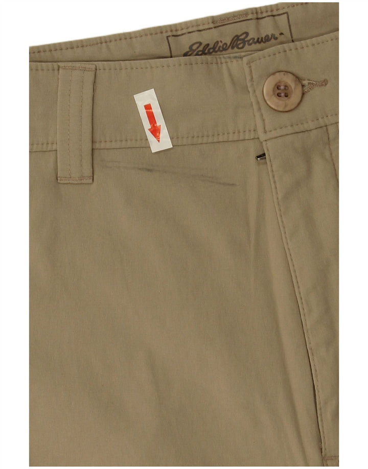 Męskie spodenki chino EDDIE BAUER W35, duże, beżowe, nylonowe