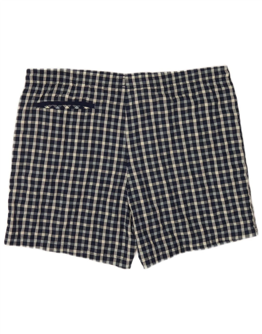 Męskie spodenki kąpielowe Adidas Regular, duże, niebieskie, poliestrowe w kratę