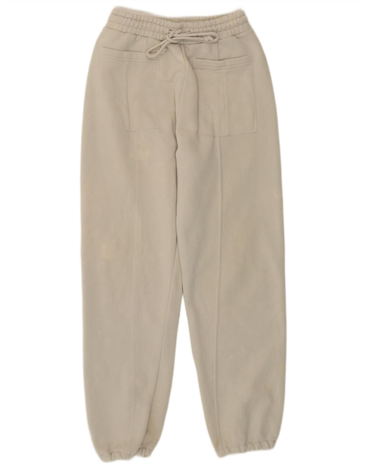 Damskie spodnie dresowe Zara Joggers UK 8 Small Off White