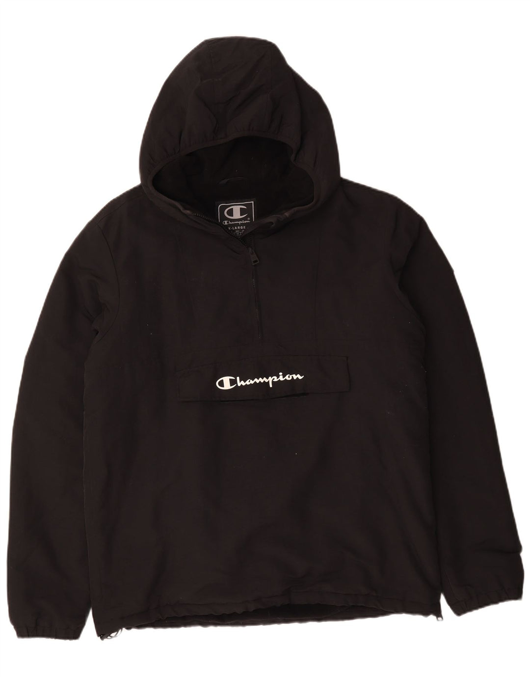 Męska kurtka Anorak z kapturem Champion UK 42 XL Czarny poliamid