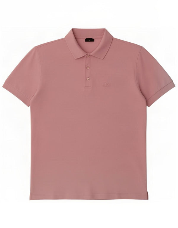 Męska koszulka polo Hugo Boss, duża, różowa, bawełniana