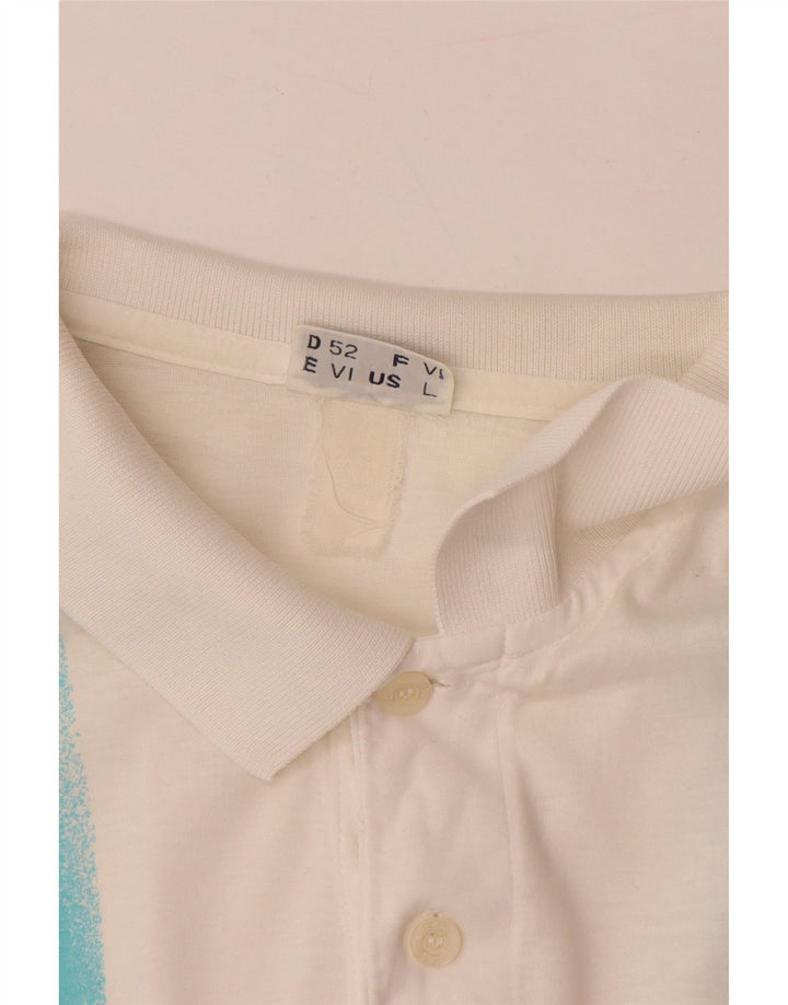 Męska koszulka polo SERGIO TACCHINI EU 52 w duże białe paski