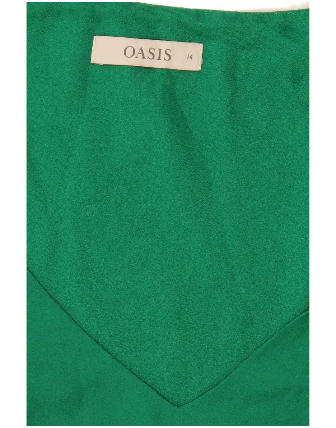 Damska bluzka bez rękawów Oasis UK 14, średnia zieleń