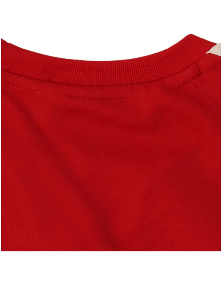 Bluza męska Adidas Jumper UK 38/40 Średni czerwony poliester z blokami kolorów
