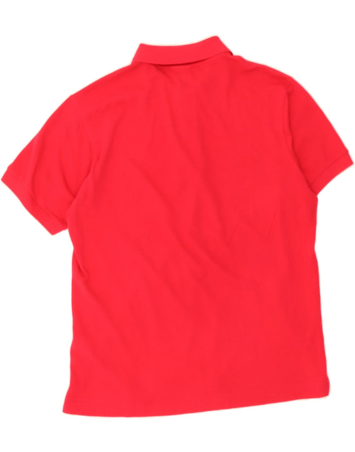 LACOSTE Mens Polo Shirt Size 4 Medium Red Cotton Vintage Lacoste and Second-Hand Lacoste from Messina Hembry 