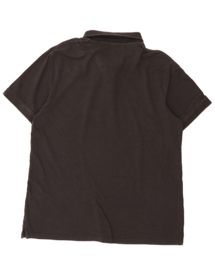 Męska koszulka polo Lyle & Scott, duża, czarna, bawełniana