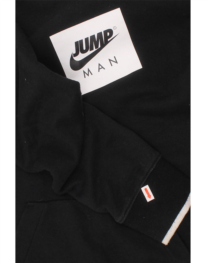 Chłopięcy sweter z kapturem JORDAN z grafiką, duży, 12-13 lat, czarny, bawełniany