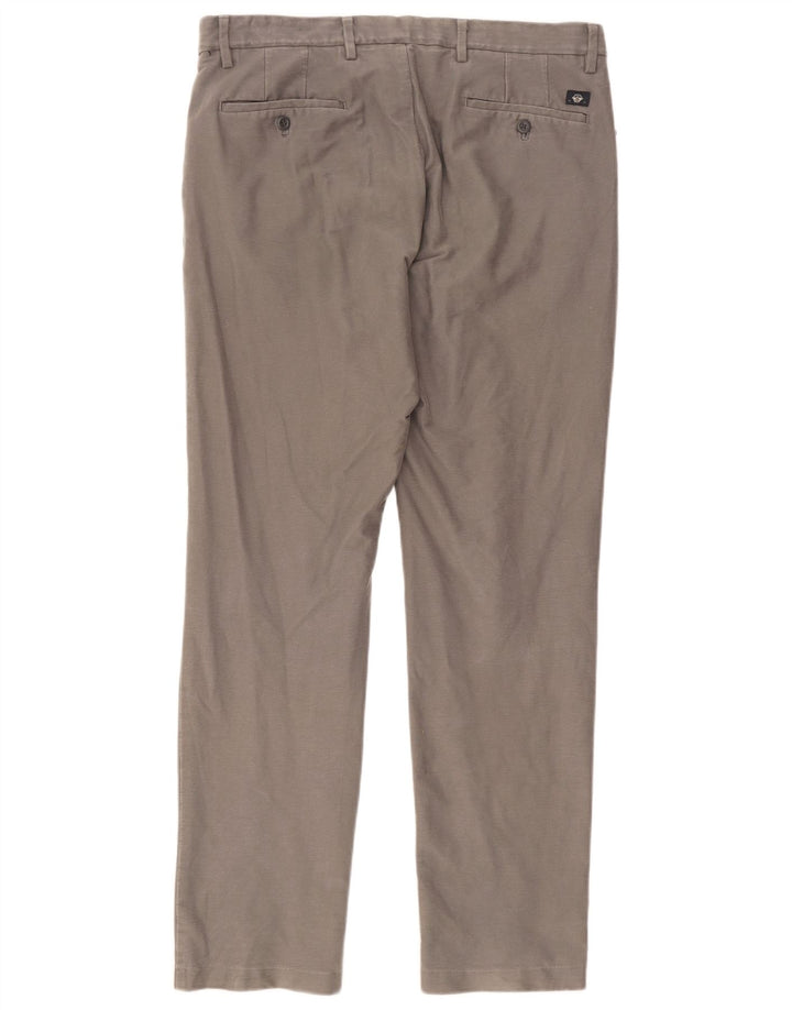 Męskie spodnie typu slim chino Dockers W34 L31 szara bawełna