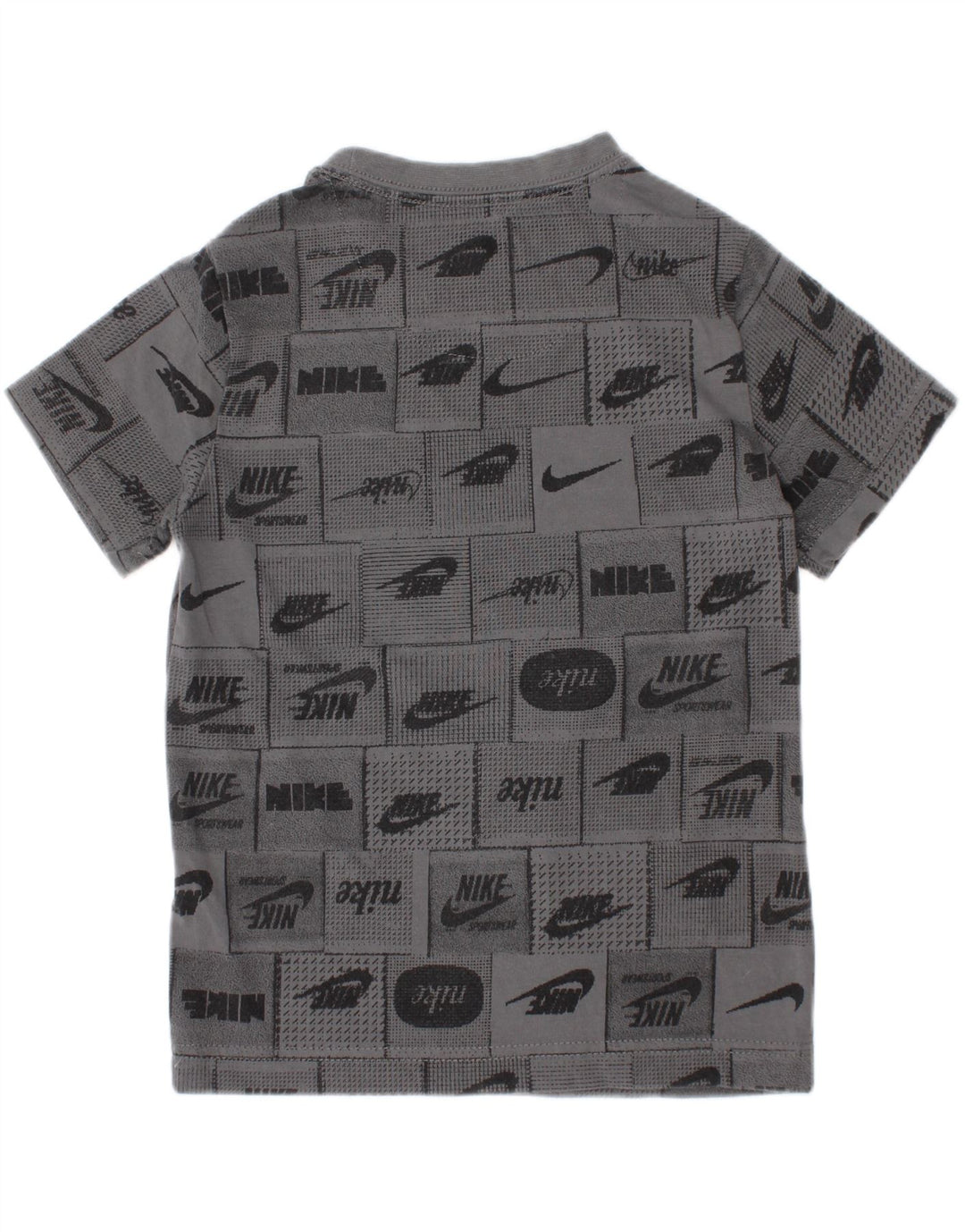 Chłopięcy T-shirt z grafiką Nike, 4-5 lat, mały, szary