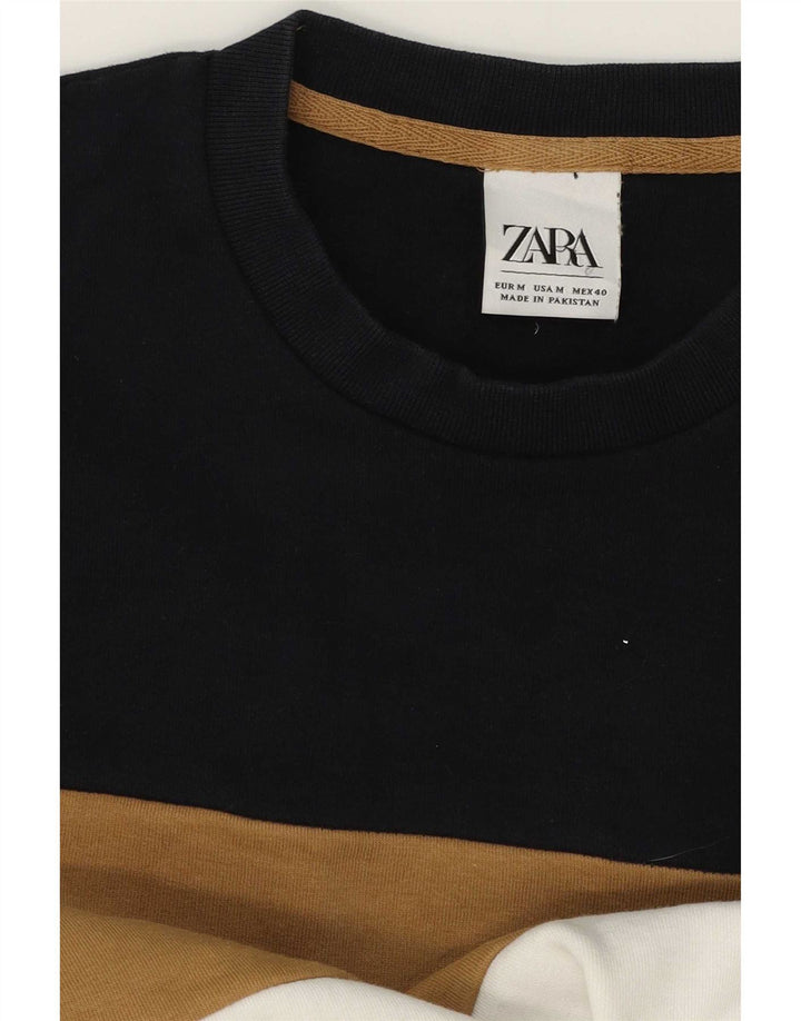 Męski sweter Zara, średni, wielokolorowy blok kolorów