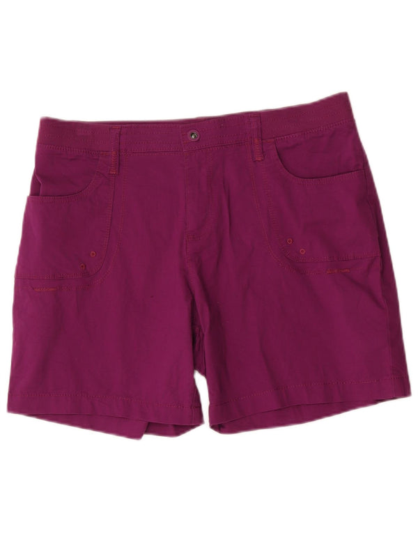 Lee Womens Casual Shorts US 12 Large W34 Purple Cotton