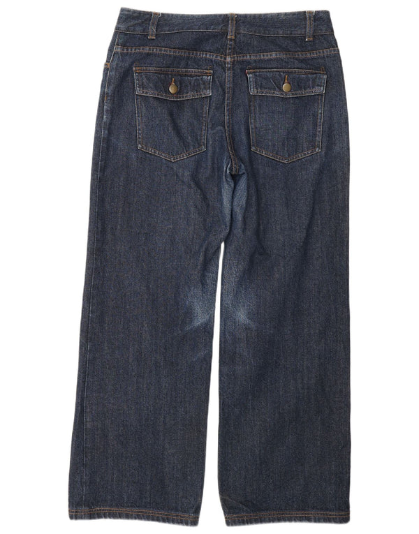 Damskie jeansy z szeroką nogawką Toast UK 12 Medium W32 L29 Granatowe