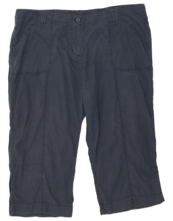 Marks & Spencer Damskie Bermudy UK 20 2XL W40 Granatowe Bawełniane