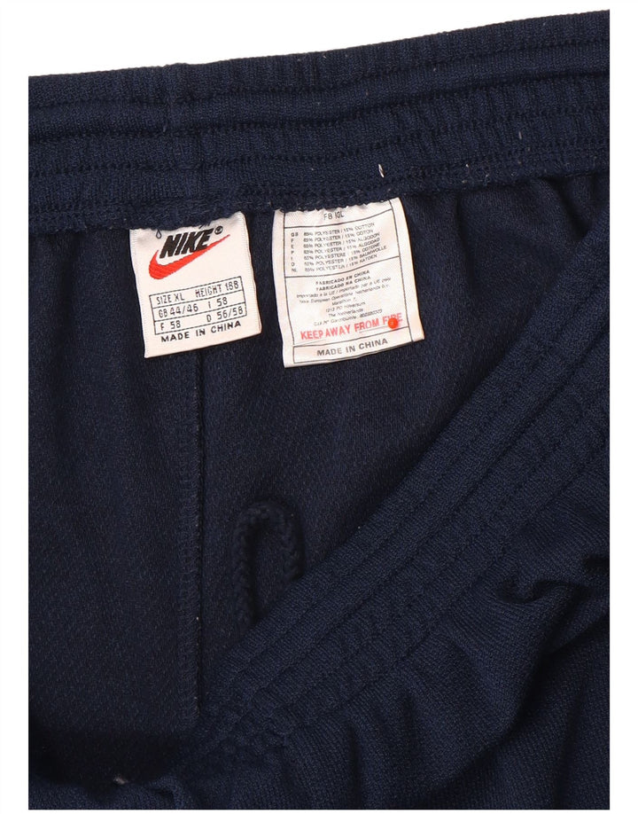 Męskie spodnie dresowe Nike XL, granatowe, poliestrowe