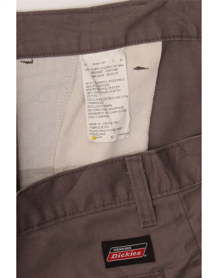 DICKIES Mens Chino Shorts W42 2XL Grey Polyester Vintage Dickies and Second-Hand Dickies from Messina Hembry 