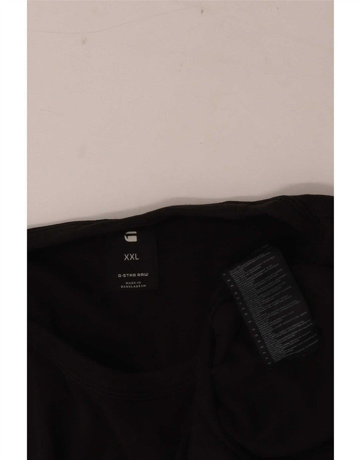 Koszulka męska G-Star, 2XL, brązowa, bawełniana