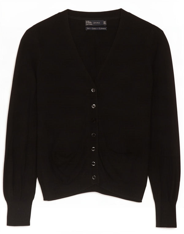 Sweter damski Zara Cardigan UK 10 Small Black Silk