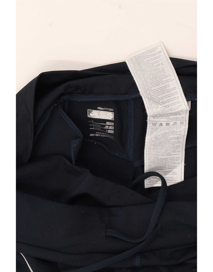 Damskie spodnie dresowe Nike Flare UK 8/10, małe, granatowe, poliestrowe