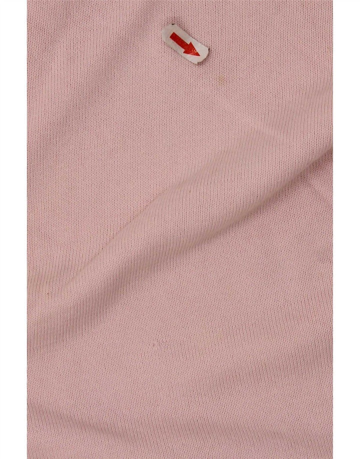Męski sweter Zara z dekoltem w kształcie litery V, duży, różowy