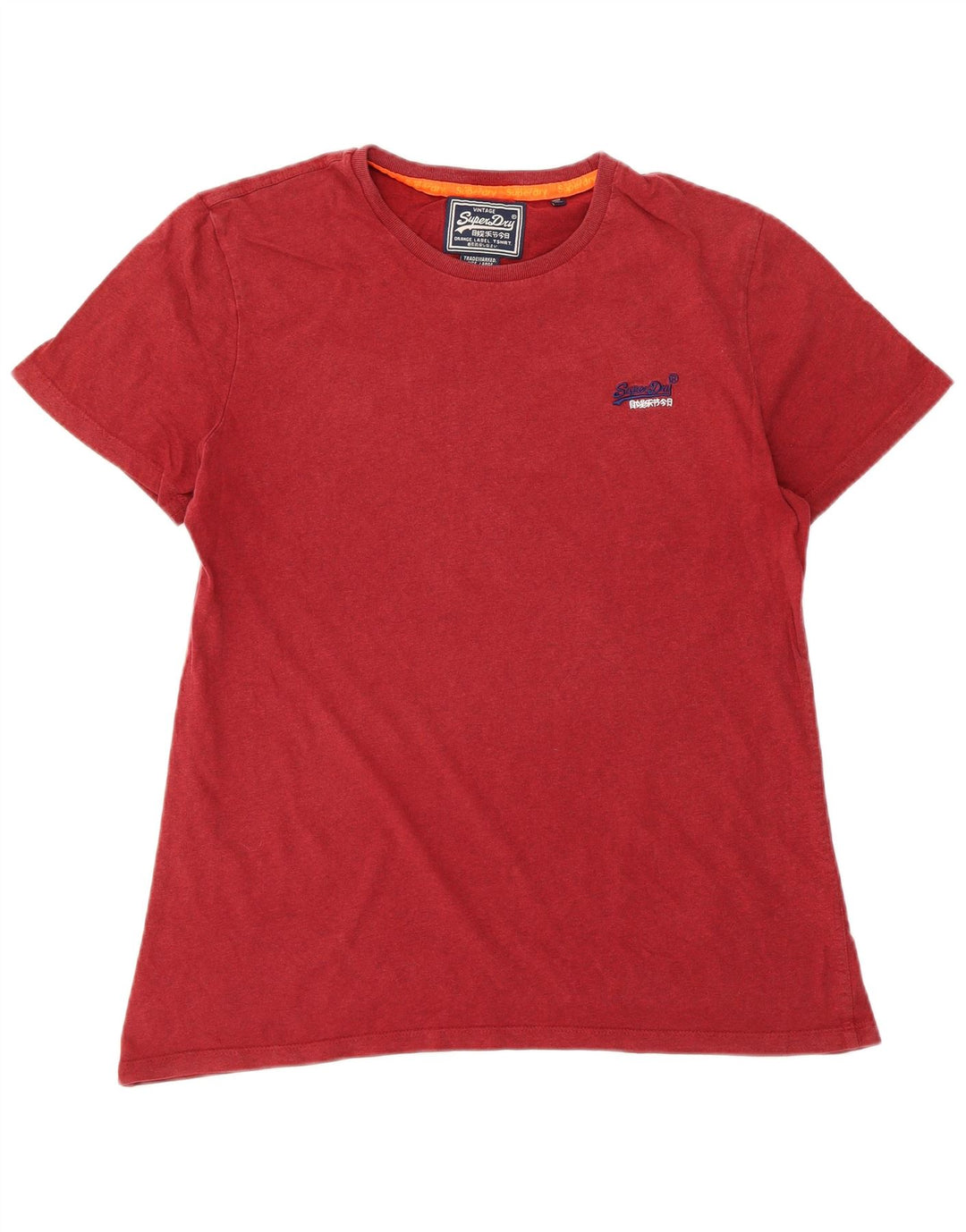 Męski T-shirt Superdry, duży, czerwony, bawełniany
