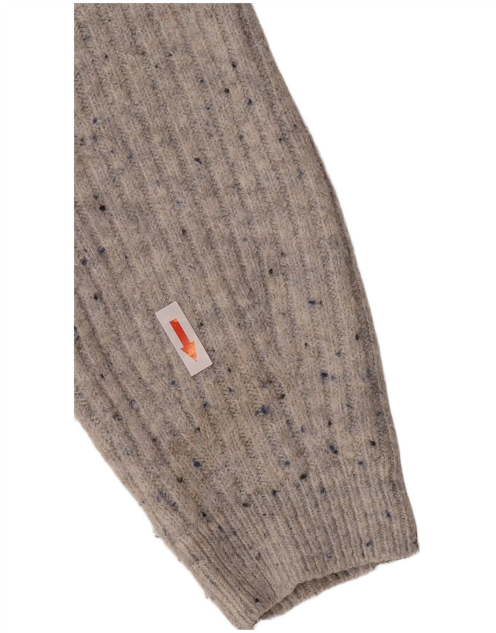 Sweter damski Marks & Spencer Crop Cardigan UK 12, średni szary, nakrapiany