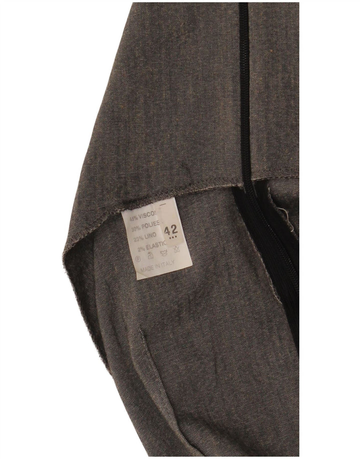 Damska sukienka bez rękawów w stylu vintage IT 42 Średnioszara wiskoza