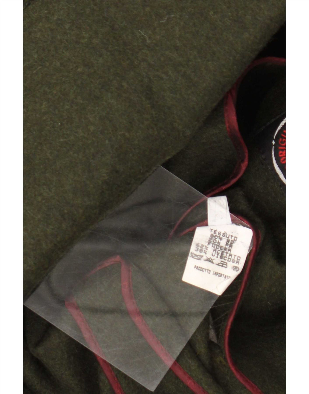 Płaszcz męski Loden IT 48, średnia wełna khaki