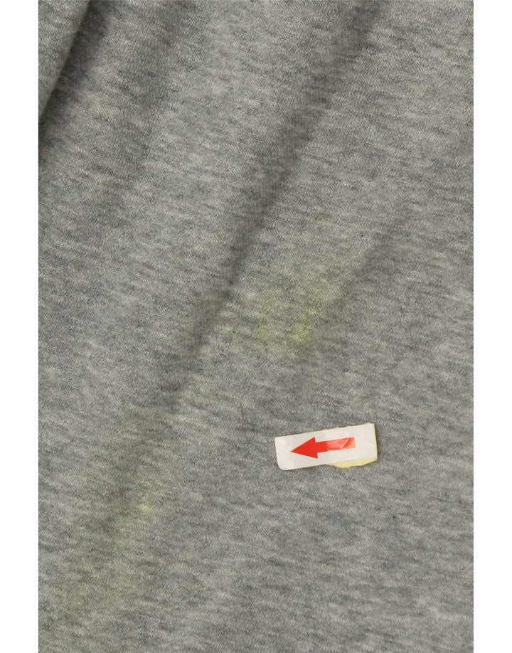 Pełny dres męski Nike, duży, szary, bawełniany z blokami kolorów